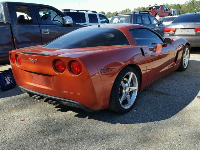 1G1YY24UX55106947 - 2005 CHEVROLET CORVETTE ORANGE photo 4