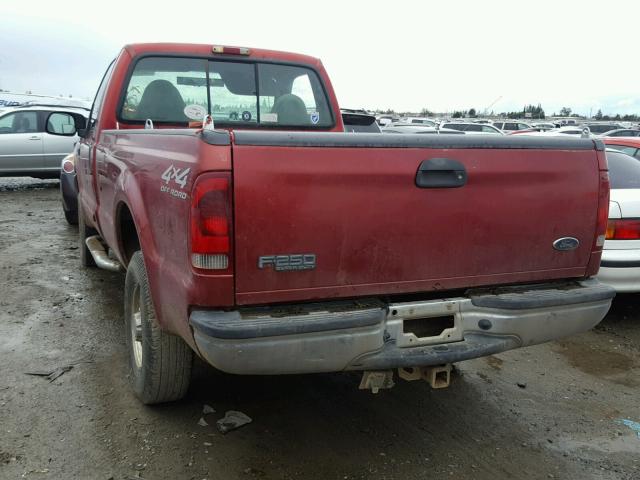 1FTNF21L41EB57088 - 2001 FORD F250 SUPER RED photo 3