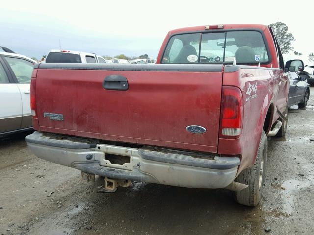 1FTNF21L41EB57088 - 2001 FORD F250 SUPER RED photo 4