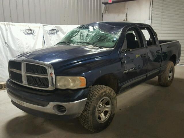 3D7HU18N12G198881 - 2002 DODGE RAM 1500 BLUE photo 2