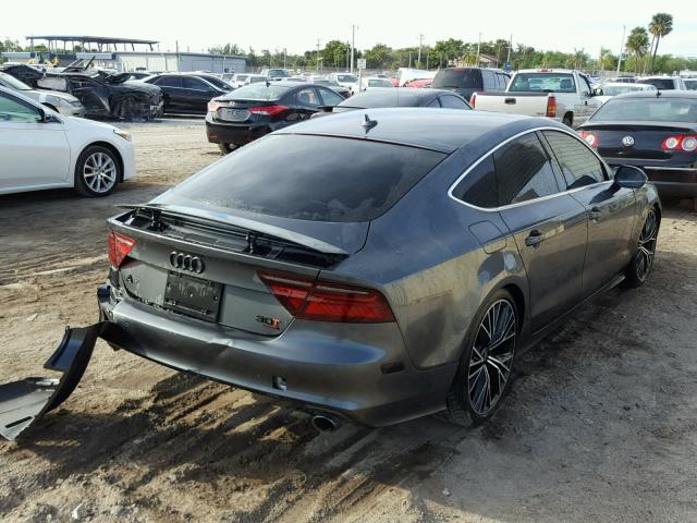 WAU2GAFC6DN071219 - 2013 AUDI A7 PRESTIG GRAY photo 4