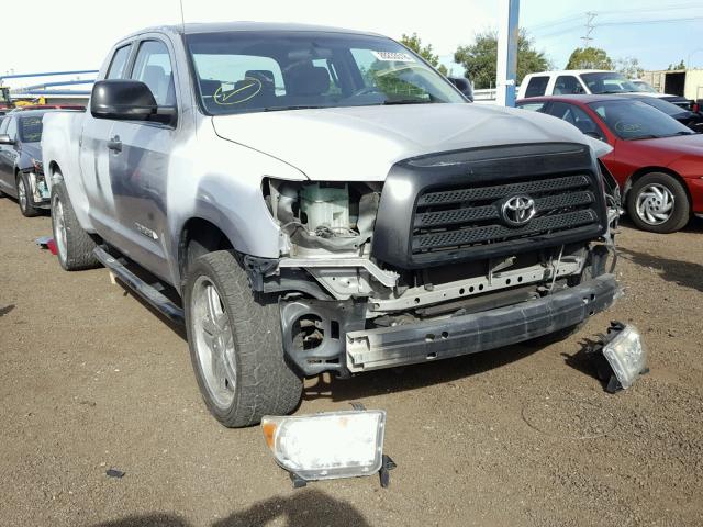 5TFRU54138X016577 - 2008 TOYOTA TUNDRA DOU SILVER photo 1