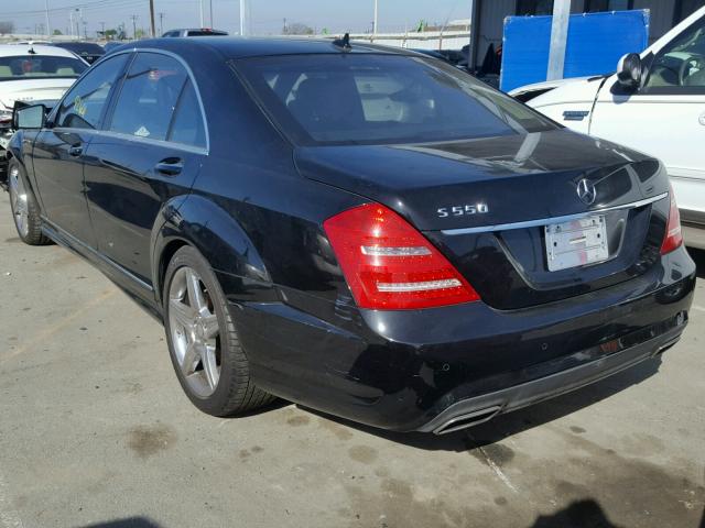 WDDNG7BB4AA291953 - 2010 MERCEDES-BENZ S 550 BLACK photo 3