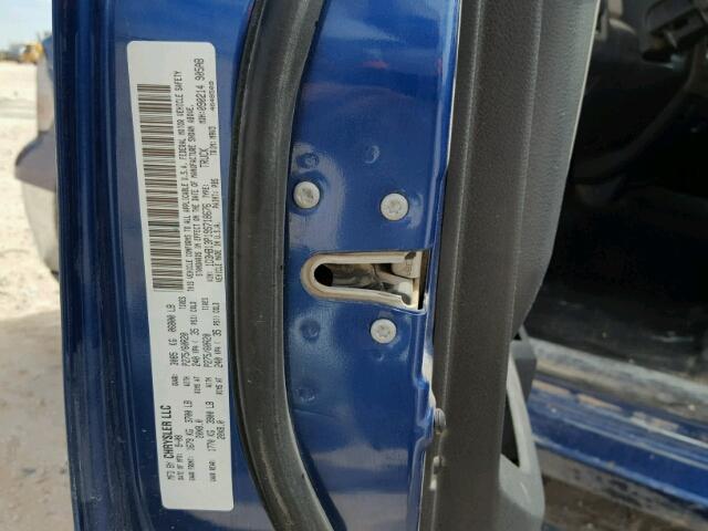 1D3HB13P19S718676 - 2009 DODGE RAM 1500 BLUE photo 10