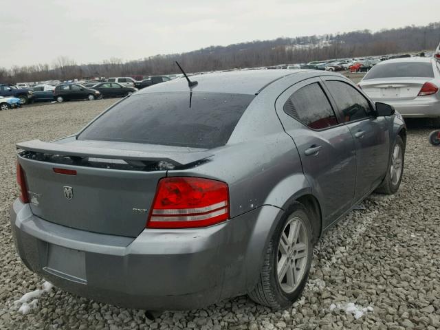 1B3LC56K08N148241 - 2008 DODGE AVENGER SX GRAY photo 4