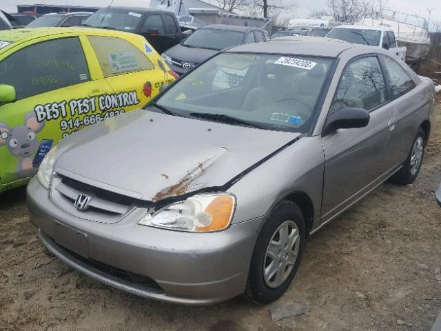 1HGEM22553L080284 - 2003 HONDA CIVIC LX BEIGE photo 2