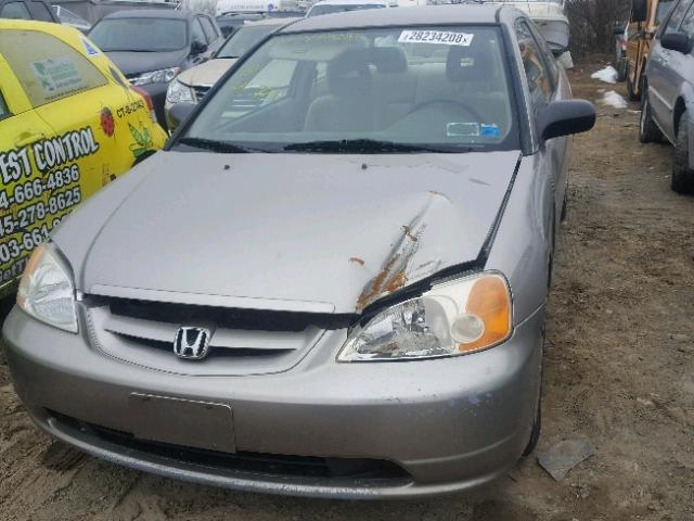 1HGEM22553L080284 - 2003 HONDA CIVIC LX BEIGE photo 9