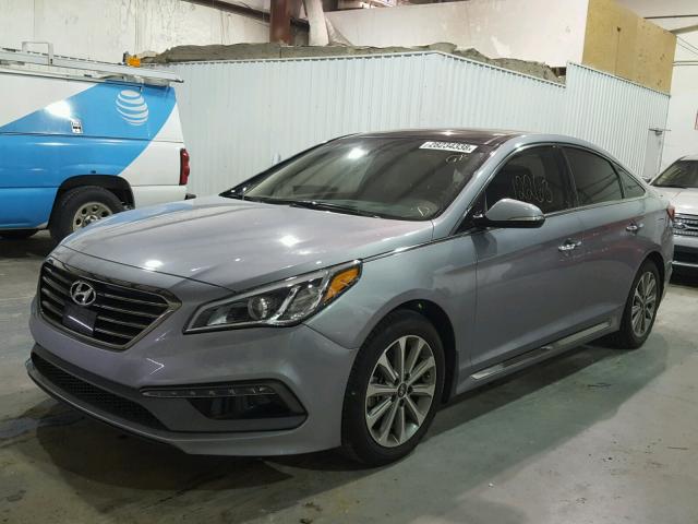 5NPE34AF7GH273487 - 2016 HYUNDAI SONATA SPO GRAY photo 2