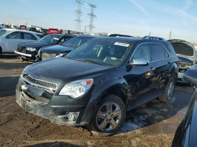 2GNFLHE36F6203873 - 2015 CHEVROLET EQUINOX LT BLACK photo 2