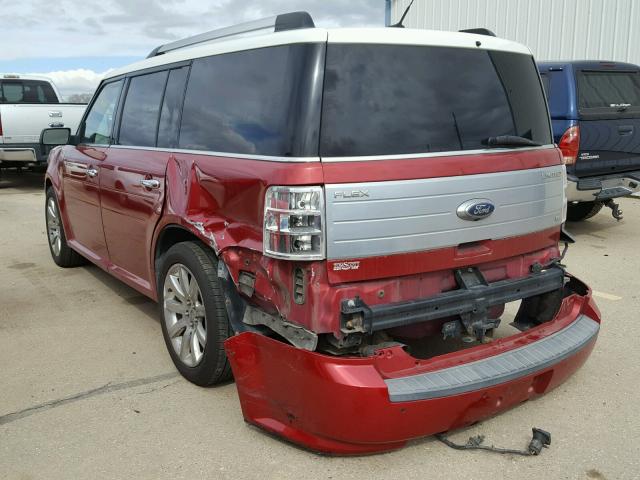 2FMEK63CX9BA01253 - 2009 FORD FLEX LIMIT MAROON photo 3