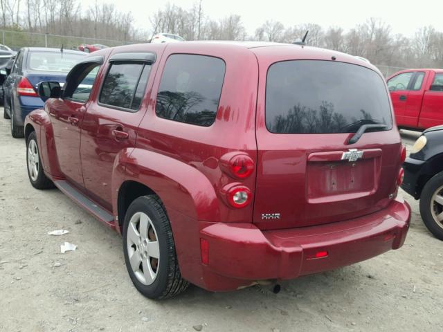 3GNDA13D78S585917 - 2008 CHEVROLET HHR LS MAROON photo 3
