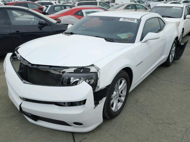 2G1FB1E37F9249819 - 2015 CHEVROLET CAMARO LS WHITE photo 2