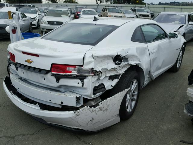 2G1FB1E37F9249819 - 2015 CHEVROLET CAMARO LS WHITE photo 4