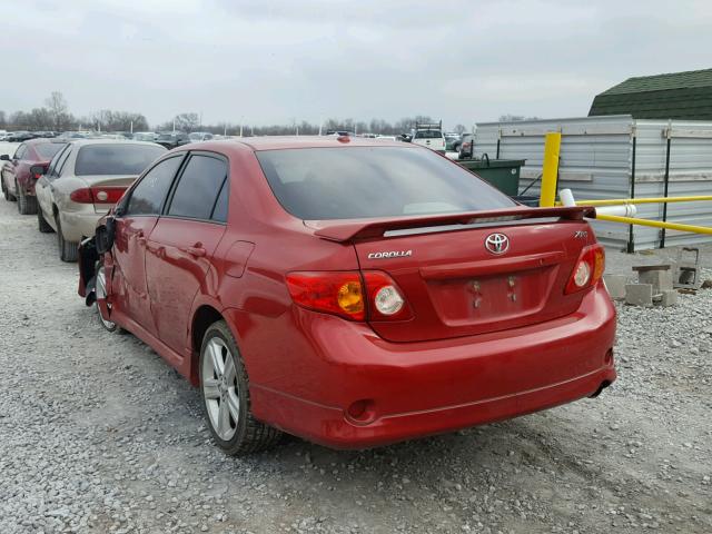 2T1BE40E59C029588 - 2009 TOYOTA COROLLA XR 红色 照片 3