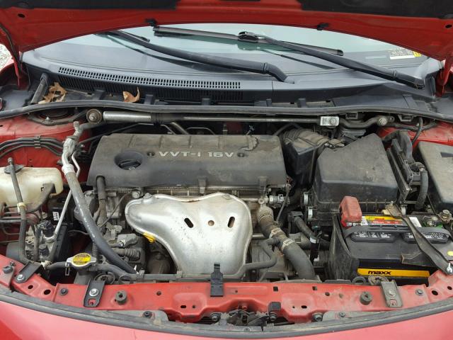 2T1BE40E59C029588 - 2009 TOYOTA COROLLA XR 红色 照片 7