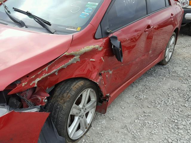 2T1BE40E59C029588 - 2009 TOYOTA COROLLA XR 红色 照片 9