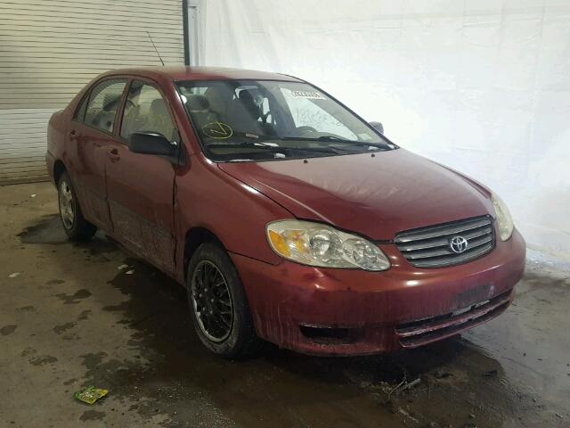 2T1BR32E13C087538 - 2003 TOYOTA COROLLA CE RED photo 1