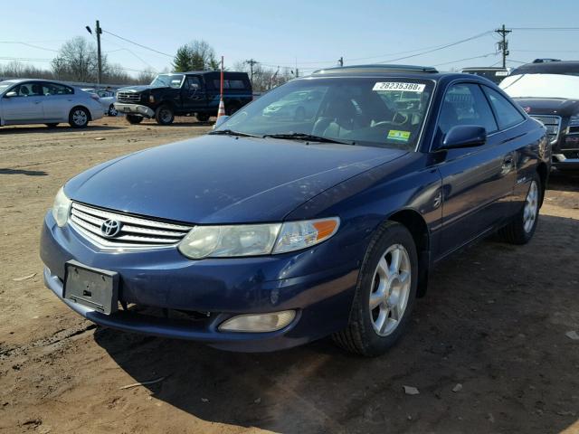 2T1CF28P32C591510 - 2002 TOYOTA CAMRY SOLA BLUE photo 2