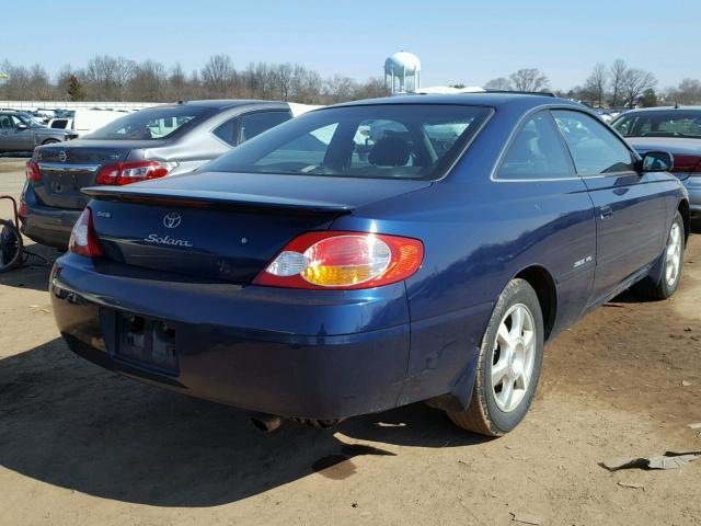 2T1CF28P32C591510 - 2002 TOYOTA CAMRY SOLA BLUE photo 4