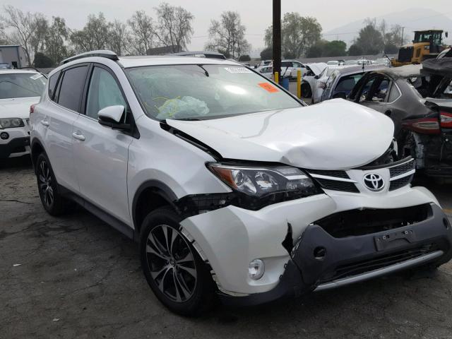 2T3YFREV6FW181684 - 2015 TOYOTA RAV4 LIMIT WHITE photo 1