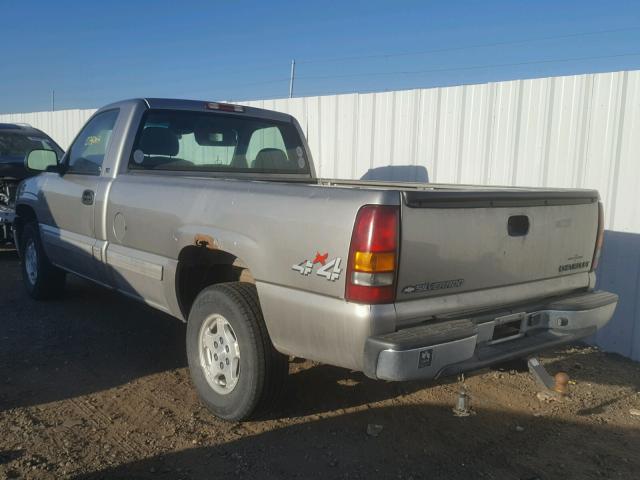 1GCEK14TX2Z222232 - 2002 CHEVROLET SILVERADO BEIGE photo 3