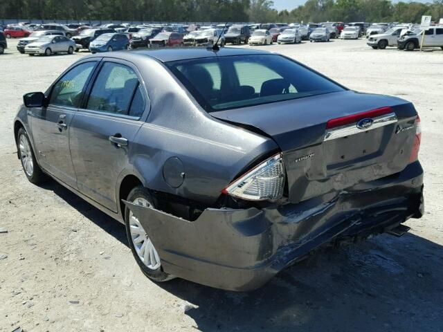 3FADP0L31AR166019 - 2010 FORD FUSION HYB GRAY photo 3