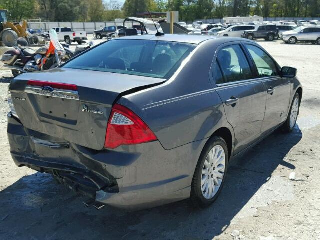 3FADP0L31AR166019 - 2010 FORD FUSION HYB GRAY photo 4