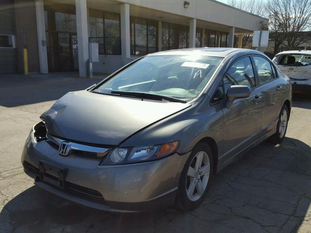 1HGFA16887L088865 - 2007 HONDA CIVIC EX GRAY photo 2