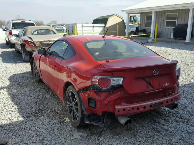 JF1ZNAA14D2728796 - 2013 TOYOTA SCION FR-S RED photo 3