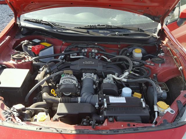 JF1ZNAA14D2728796 - 2013 TOYOTA SCION FR-S წითელი ფოტო 7