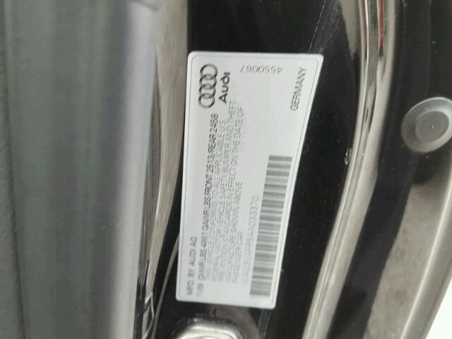 WAU3VAFR5AA033370 - 2010 AUDI S5 PRESTIG BLACK photo 10