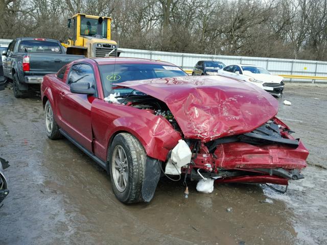 1ZVHT80N685148623 - 2008 FORD MUSTANG BURGUNDY photo 1