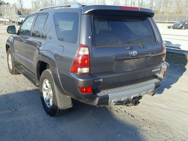 JTEBT14R340033252 - 2004 TOYOTA 4RUNNER SR GRAY photo 3