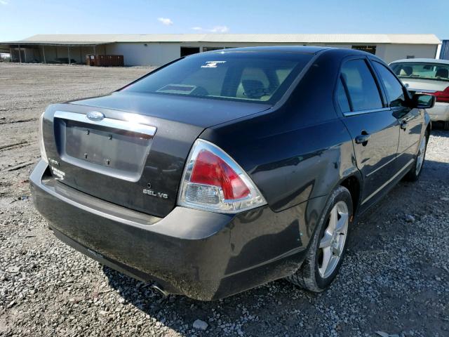 3FAFP08146R218606 - 2006 FORD FUSION SEL BLACK photo 4