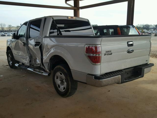 1FTFW1CV6AFA64662 - 2010 FORD F150 SUPER WHITE photo 3