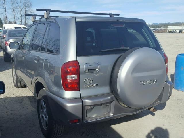 JTEGD20V740036179 - 2004 TOYOTA RAV4 SILVER photo 3