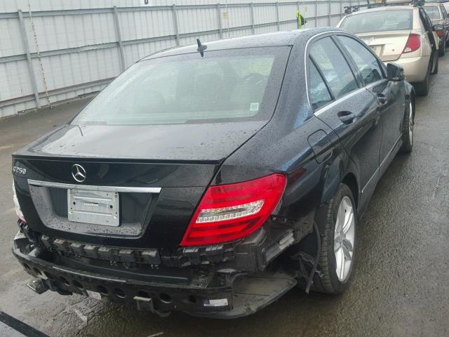 WDDGF4HB2CR234365 - 2012 MERCEDES-BENZ C 250 BLACK photo 4