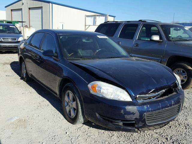 2G1WT58N581317747 - 2008 CHEVROLET IMPALA LT BLUE photo 1