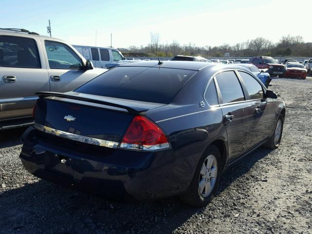 2G1WT58N581317747 - 2008 CHEVROLET IMPALA LT BLUE photo 4