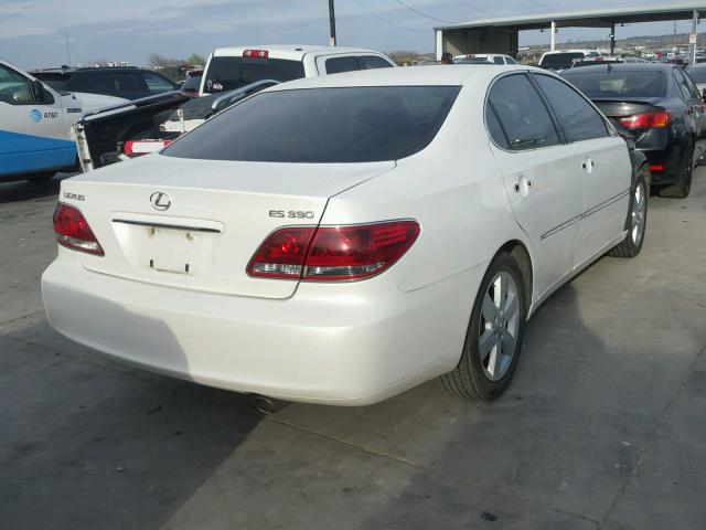 JTHBA30G155096749 - 2005 LEXUS ES 330 WHITE photo 4