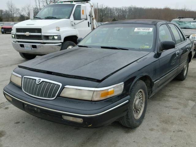 2MELM75W6TX663780 - 1996 MERCURY GRAND MARQ BLACK photo 2