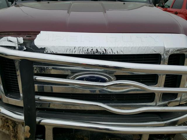 1FTSX21518EB21290 - 2008 FORD F250 SUPER MAROON photo 7