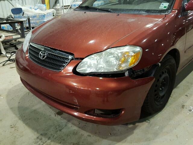 1NXBR32E78Z996356 - 2008 TOYOTA COROLLA CE RED photo 9