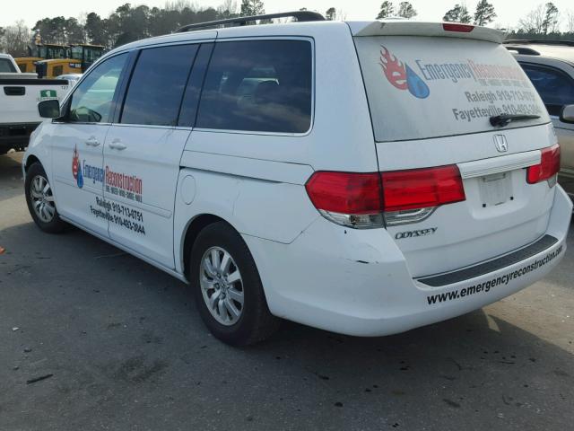 5FNRL38669B404783 - 2009 HONDA ODYSSEY EX WHITE photo 3