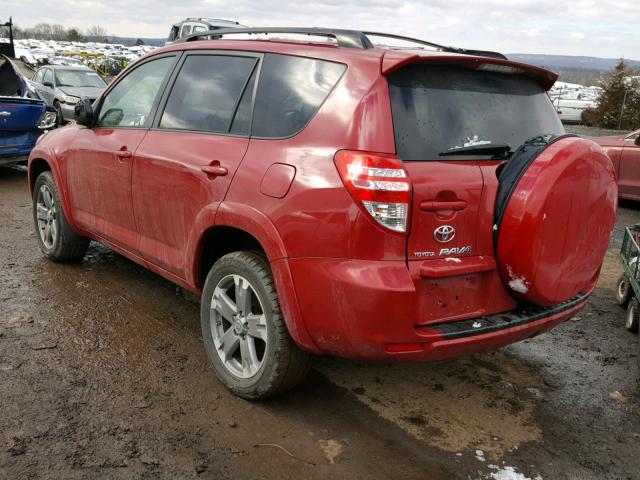 JTMZD33VX86071672 - 2008 TOYOTA RAV4 RED photo 3