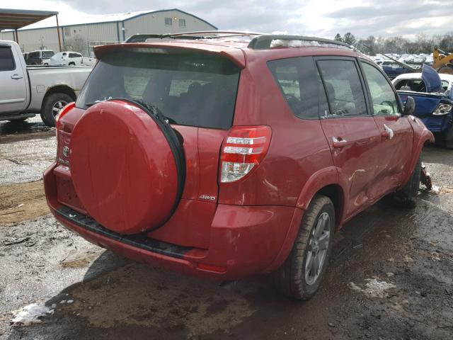 JTMZD33VX86071672 - 2008 TOYOTA RAV4 RED photo 4