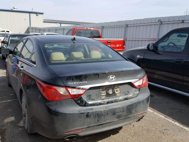 5NPEC4AB7DH520774 - 2013 HYUNDAI SONATA SE BLACK photo 3