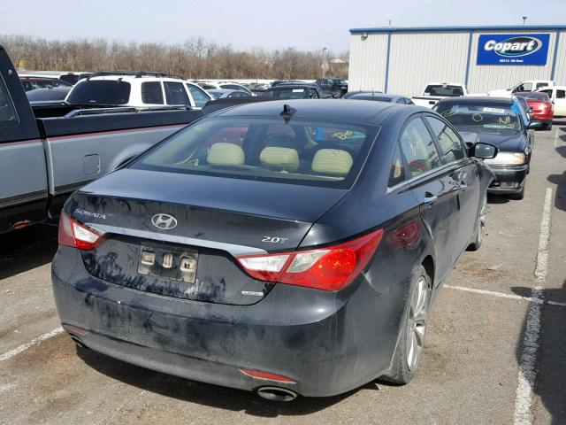 5NPEC4AB7DH520774 - 2013 HYUNDAI SONATA SE BLACK photo 4