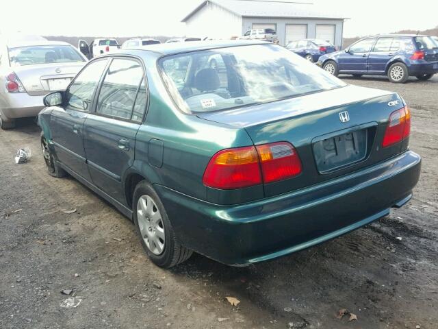 2HGEJ6615YH605291 - 2000 HONDA CIVIC BASE GREEN photo 3