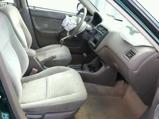 2HGEJ6615YH605291 - 2000 HONDA CIVIC BASE GREEN photo 5